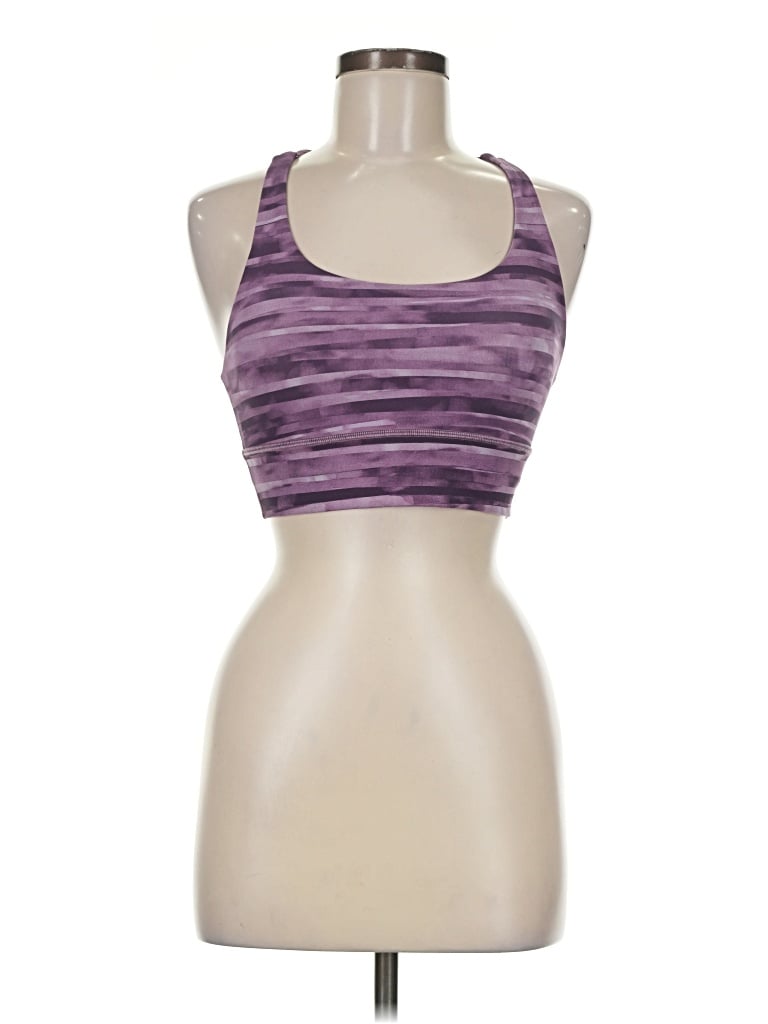 Pre-owned Lululemon Athletica Sports Bra In Purple