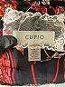 Cupio 100% Polyester Paisley Black 3/4 Sleeve Blouse Size XL - photo 7