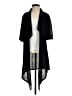 misook 100% Polyester Solid Black Kimono Size S - photo 1