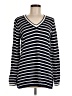 Talbots Outlet Stripes Black Pullover Sweater Size M - photo 1