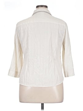Alfred Dunner 3/4 Sleeve Button-Down Shirt (view 2)
