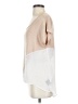 Bebe Color Block Tan Short Sleeve Top Size S - photo 5