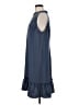 Ann Taylor LOFT 100% Polyester Solid Blue Casual Dress Size M - photo 5