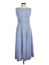 North Style Polka Dots Blue Casual Dress Size 8 - photo 1