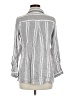 Caffé Marrakesh Silver Long Sleeve Blouse Size M - photo 2