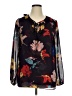 CAbi 100% Polyester Black Long Sleeve Blouse Size XL - photo 1