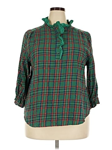 chic soul (chicsoul.com) 3/4 Sleeve Blouse (view 1)