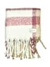 Calvin Klein 100% Polyester Plaid Ivory Pink Scarf One size - photo 2