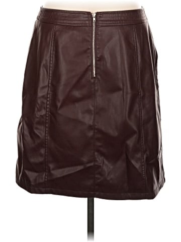 Long Tall Sally Faux Leather Skirt (view 2)
