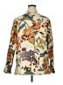 Coldwater Creek 100% Polyester Tropical Multi Color Ivory Jacket Size 1X - photo 1