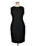 Calvin Klein Solid Black Cocktail Dress Size 14 - photo 1