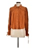 Blu Pepper Brown Long Sleeve Blouse Size L - photo 1