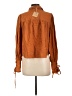 Blu Pepper Brown Long Sleeve Blouse Size L - photo 2