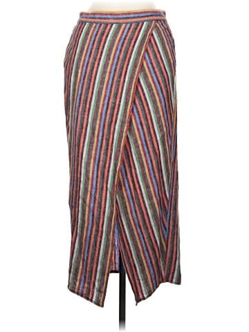 Madewell Overlay Skirt in Rainbow Stripe (view 1)