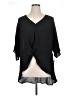 Soho Black 3/4 Sleeve Blouse Size XL - photo 1
