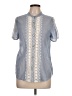 Maple Blue Short Sleeve Blouse Size 10 - photo 1