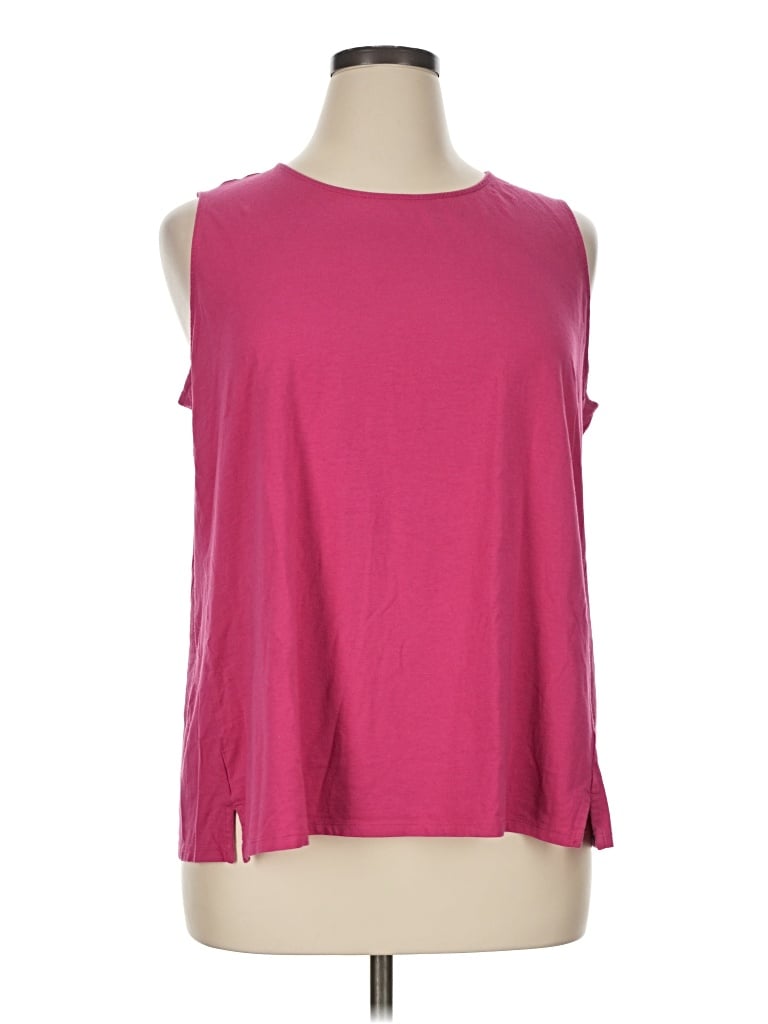 Pre-owned Jjill Sleeveless T-shirt In Pink