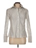 Escada Stripes Silver Gray Long Sleeve Button-Down Shirt Size EU 40 / US 10 - photo 1