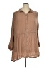O'Neill 100% Viscose Tan 3/4 Sleeve Blouse Size XL - photo 1