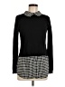 Adrianna Papell Houndstooth Black Turtleneck Sweater Size M - photo 1