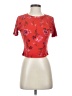 TALLY WEIJL Red Short Sleeve Top Size S - photo 1