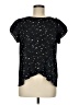 BCBGeneration 100% Polyester Stars Black Short Sleeve Blouse Size M - photo 1
