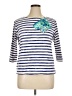 Ruby Rd. Blue 3/4 Sleeve Top Size XL - photo 1