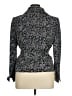 Le Suit 100% Polyester Print Silver Blazer Size 14 - photo 2