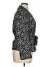 Le Suit 100% Polyester Print Silver Blazer Size 14 - photo 4