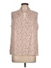 Sara Michelle 100% Polyester Polka Dots Pink Sleeveless Blouse Size L - photo 1