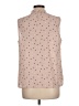 Sara Michelle 100% Polyester Polka Dots Pink Sleeveless Blouse Size L - photo 2