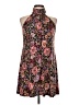 MSK Floral Black Pink Cocktail Dress Size L (petite) - photo 1