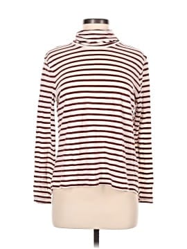 Madewell Whisper Cotton Turtleneck in Baker Stripe (view 1)