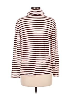 Madewell Whisper Cotton Turtleneck in Baker Stripe (view 2)
