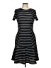 Hutch Stripes Black Casual Dress Size M - photo 1