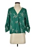 West Kei 100% Polyester Green 3/4 Sleeve Blouse Size S - photo 1