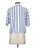 Rails Stripes Blue Short Sleeve Blouse Size S - photo 2