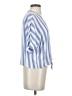 Rails Stripes Blue Short Sleeve Blouse Size S - photo 4
