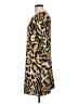 Peter Nygard 100% Polyester Animal Print Gold Casual Dress Size L (estimated) - photo 5