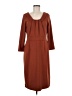 Lands' End Solid Brown Casual Dress Size M - photo 1