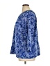 Kim Rogers Paisley Blue 3/4 Sleeve Blouse Size XL - photo 5