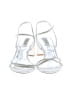 Badgley Mischka Silver White Sandals Size 6 1/2 - photo 2