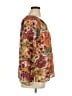 Democracy 100% Polyester Floral Orange 3/4 Sleeve Blouse Size XL - photo 4