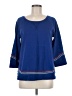 Lucky Lotus Blue Pullover Sweater Size M - photo 1