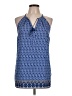 fleur bleue Blue Sleeveless Blouse Size L - photo 1