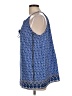 fleur bleue Blue Sleeveless Blouse Size L - photo 5
