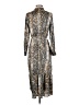 Zara 100% Polyester Paisley Brown Casual Dress Size S - photo 2