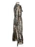 Zara 100% Polyester Paisley Brown Casual Dress Size S - photo 4