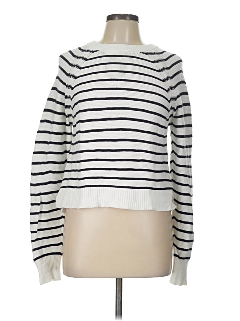 Pre-owned Unbranded Pullover Sweater In White