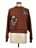 Rhode 100% Cotton Floral Brown Pullover Sweater Size S - photo 1
